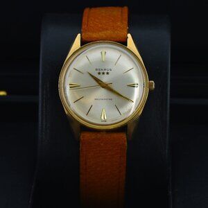 Benrus 3 Star Selfwinding 35mm Vintage, Silver Dial - 10kt Yellow Gold Tone